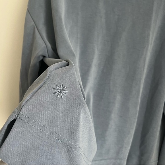 Athleta Seasoft Quarter Zip Pullover Top in Blue Women's Size XL - Picture 6 of 6